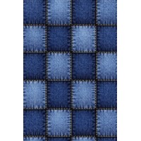 Плащівка БОСТОН принт ДЖИНСОВИЙ