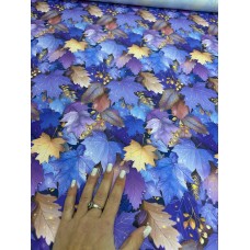 Плащівка БОСТОН принт Листя фіолетове